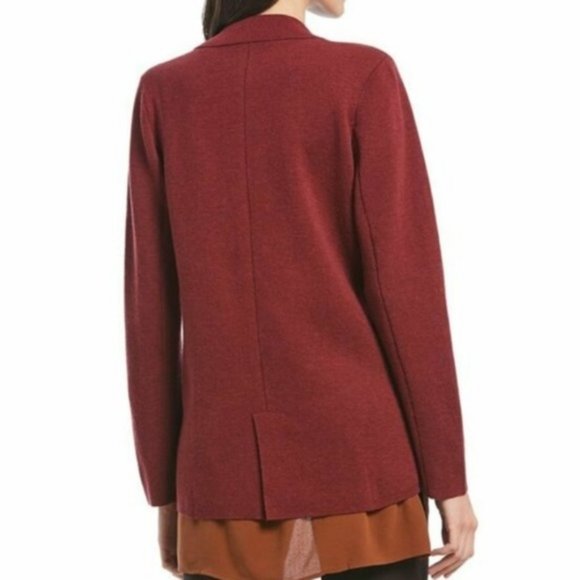 EILEEN FISHER COLLAR CARDIGAN L/G - Picture 2 of 8